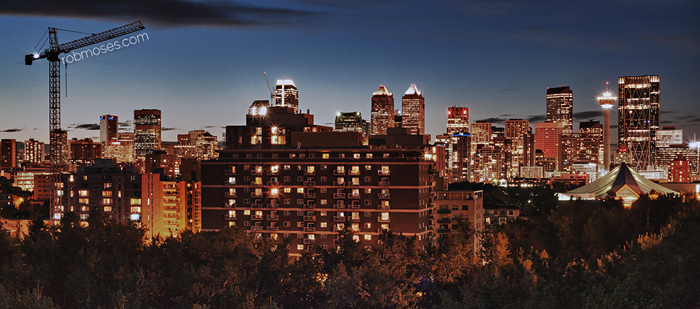 Calgary HDR Skyline RSrm 2013 - Rob Moses Photography - Canadian famous celebrity - photographer artist art