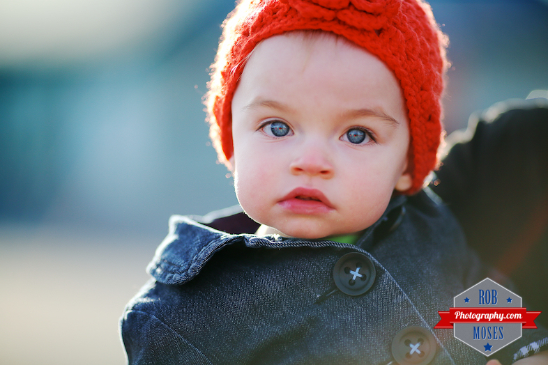 hat baby bokeh Calgary Alberta - Rob Moses Photography
