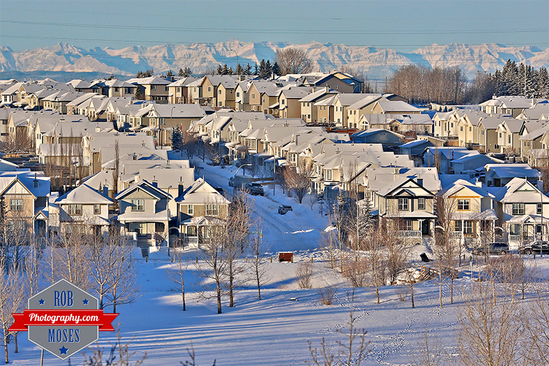 Snow Tuscany neighbourhood Calgary Alberta Canada YYC Winter Famous Rocky Mountains - Rob Moses Photography - Photographer