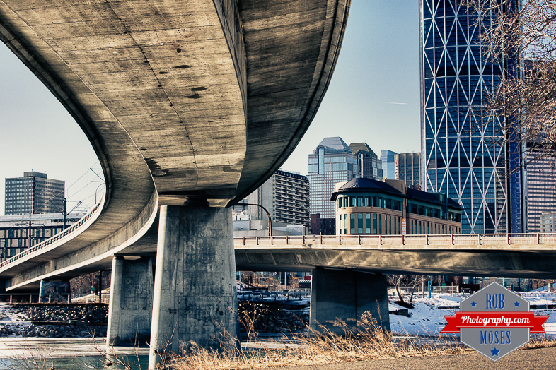 Calgary Alberta Canada City Urban Metro buildings bridges famous bow river - Rob Moses Photography - Vancouver Seattle Photographer