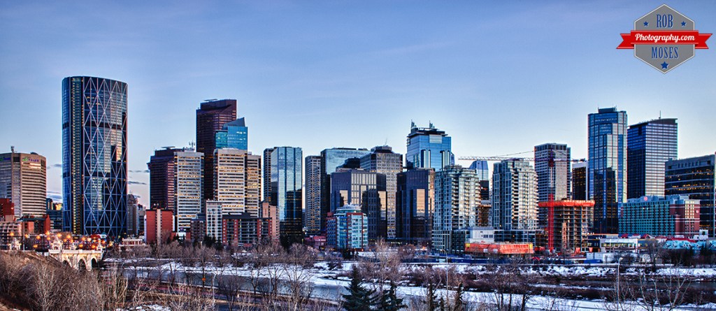 Calgary Alberta Canada Spring Skyline Sky Famous Bow River Princes Island - Rob Moses Photography - urban metro city buildings hdr - Vancouver Seattle Photographer Photographers