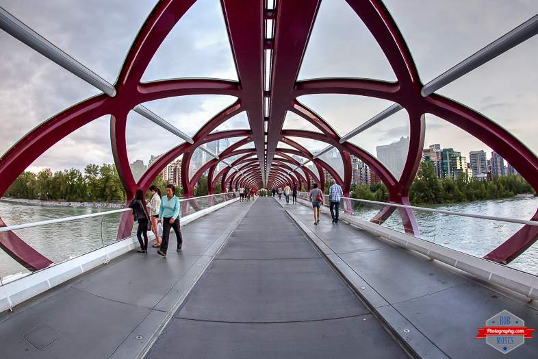 YYC future Peace Bridge fisheye uran modern - Rob Moses Photography - Vancouver Seattle Calgary Photographer Photographer Native American Famous Tlingit Ojibawa Top Popular Best Canadian Lifestyle