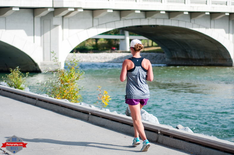 Woman girl running run runner jogging fitness fit bow river yyc street - Rob Moses Photography - Native American Alaskan Famous Tlingit - Seattle Top Vancouver Photographer Popular Photographers-2