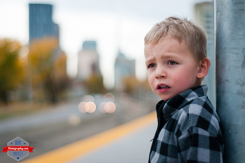 Blog Child boy modeling model yyc subway LRT waiting bokeh - Rob Moses Photography - Vancouver Seattle Calgary Photographer Photographers Native American Famous Tlingit Ojibawa Top Popular Best Good Canadian Awesome Lifestyle