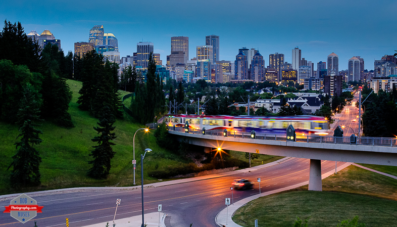 10th street Kensington YYC Alberta Canada city skyline overpass subway LRT sky urban - Rob Moses Photography -Calgary Photographer Photographers Native American Famous Tlingit Ojibawa Top Popular Best Good Canadian Awesome Lifestyle