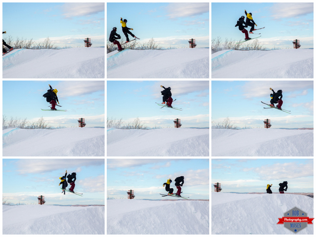 Freestyle filming sequence extreme ski skiing skier jump aerial COP Alberta YYC Winsport Rob Moses Photography Calgary Photographer Photographers Native American Famous un celebrity Tlingit Ojibawa Top Popular Best Good Canadian 1