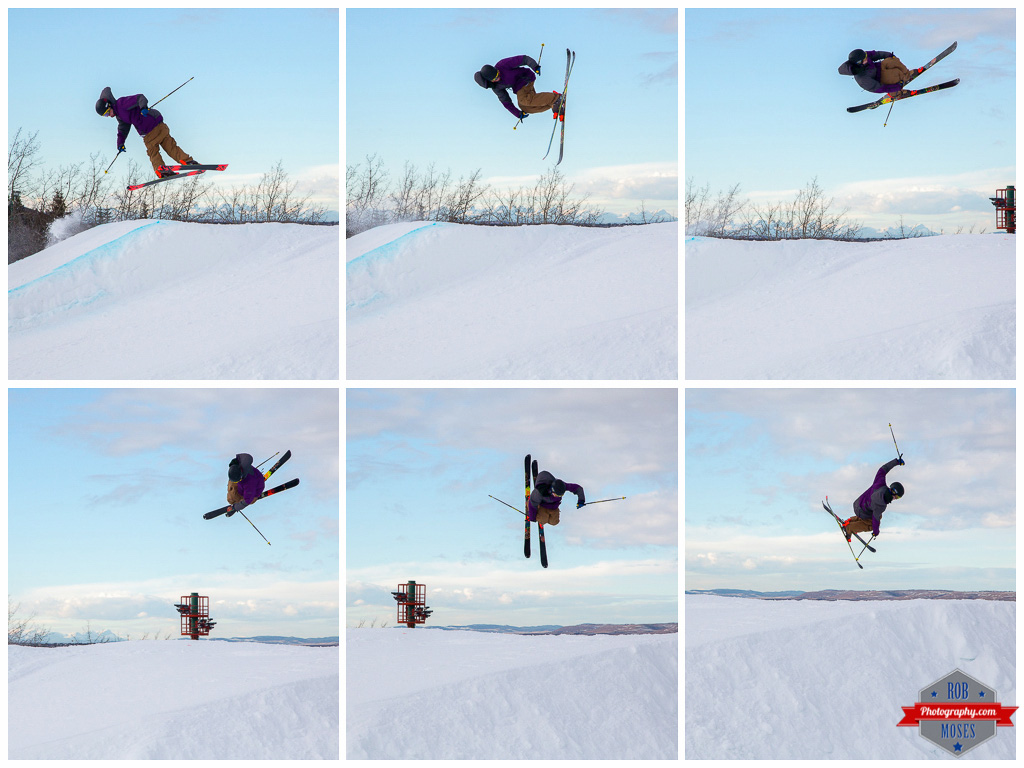 Freestyle sequence extreme ski skiing skier jump aerial COP Alberta YYC Winsport Rob Moses Photography Calgary Photographer Photographers Native American Famous un celebrity Tlingit Ojibawa Top Popular Best Good Canadian 1