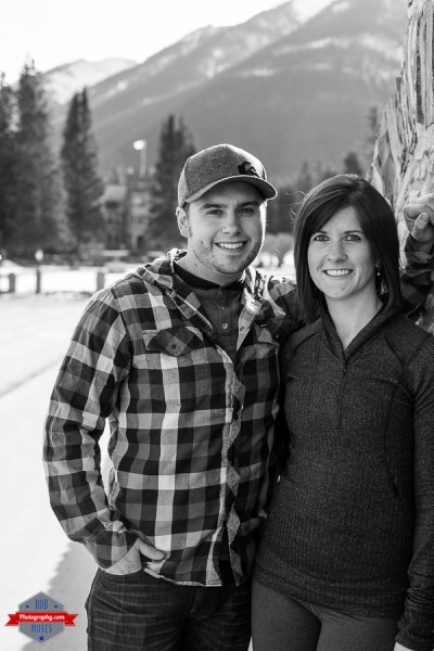 Ryan Kelsey couple portrait Banff  Rocky Mountains - Rob Moses Photography Calgary Photographer Photographers Native American Famous un celebrity Tlingit Ojibawa Top Popular Best Good Canadian 1