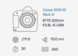 Canon 1D mark iii 70-200mm f2.8 IS exif data Rob Moses Photography
