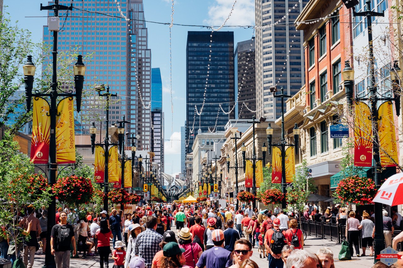 Stephen Ave YYC Canada Day 2015 crowd people street Rob Moses Photography Calgary Photographer Photographers Native American Famous un celebrity Tlingit Ojibawa Top Popular Best Good Canadian