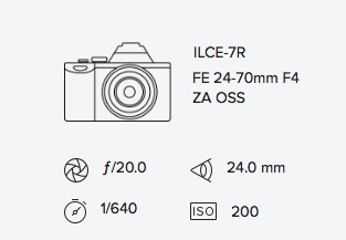 exif data sony a7r 24-70mm rob moses