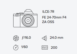 exif data sony a7r 24-70mm rob moses
