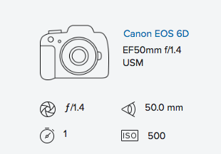 exif data rob moses canon 6d 50mm 1.4