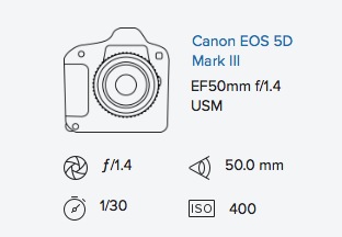 exif data canon 5d mark iii 50mm 1.4 rob moses