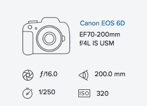 exif data rob moses canon 6d 70-200mm f4 IS