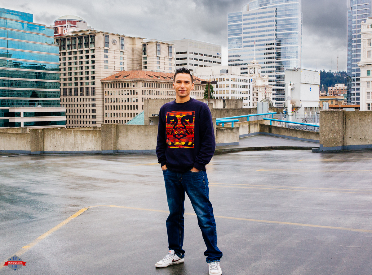 man-dude-parking-garage-pdx-rob-moses-photography-portland-calgary-vancouver-seattle-spokane-photographer-wa-bc-native-american-tlingit-ojibaway-famous-un-celebrity-canadian-best-pdx-3