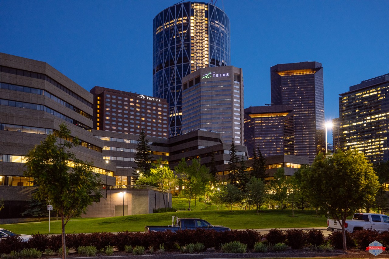 Evening yyc skyline Rob Moses Photography Portland Calgary Vancouver Seattle Spokane Photographer WA BC Native American Tlingit Ojibaway famous un celebrity Canadian best pdx.jpg
